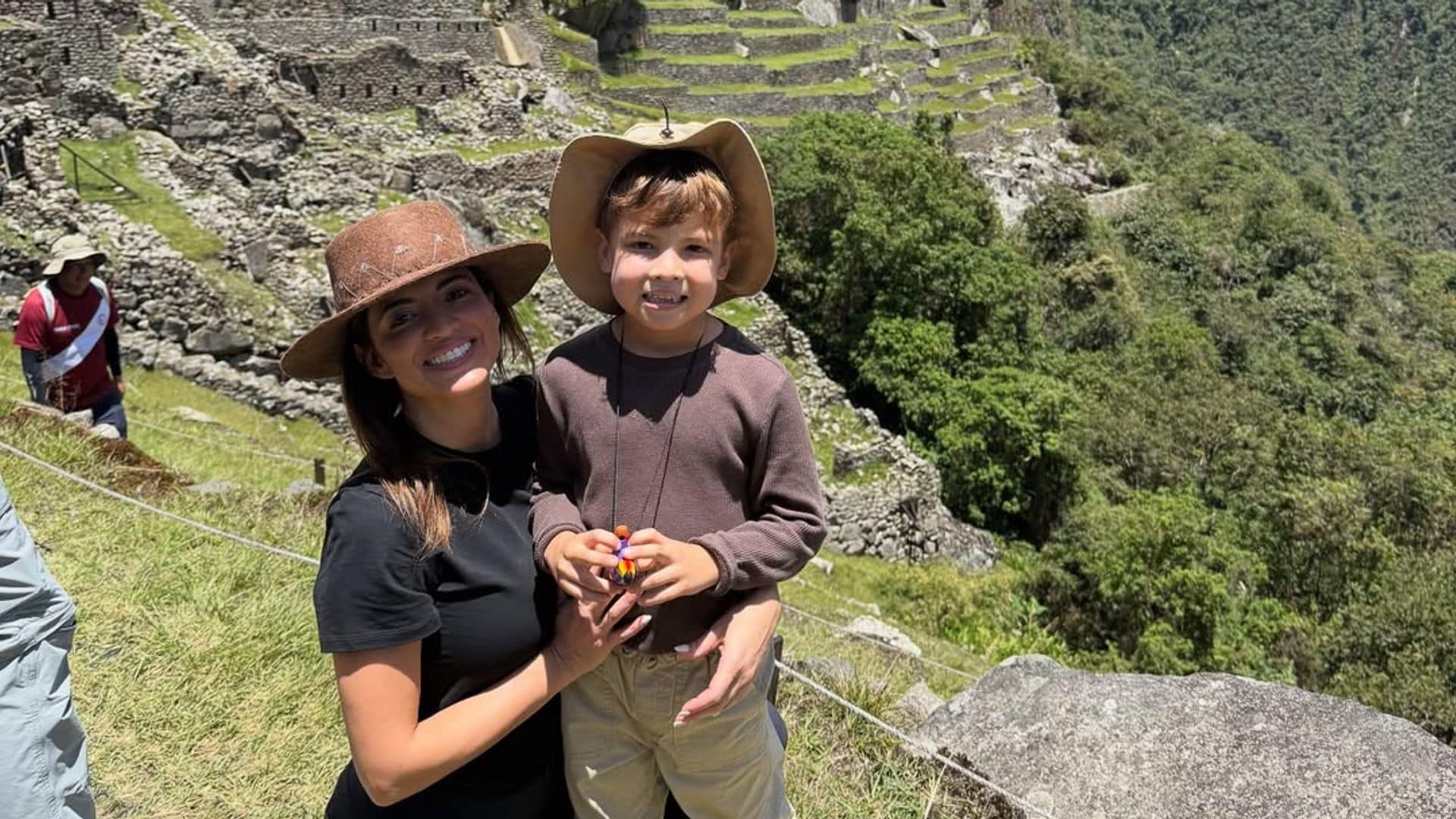 Madre e hijo estaban felices por estas vacaciones
