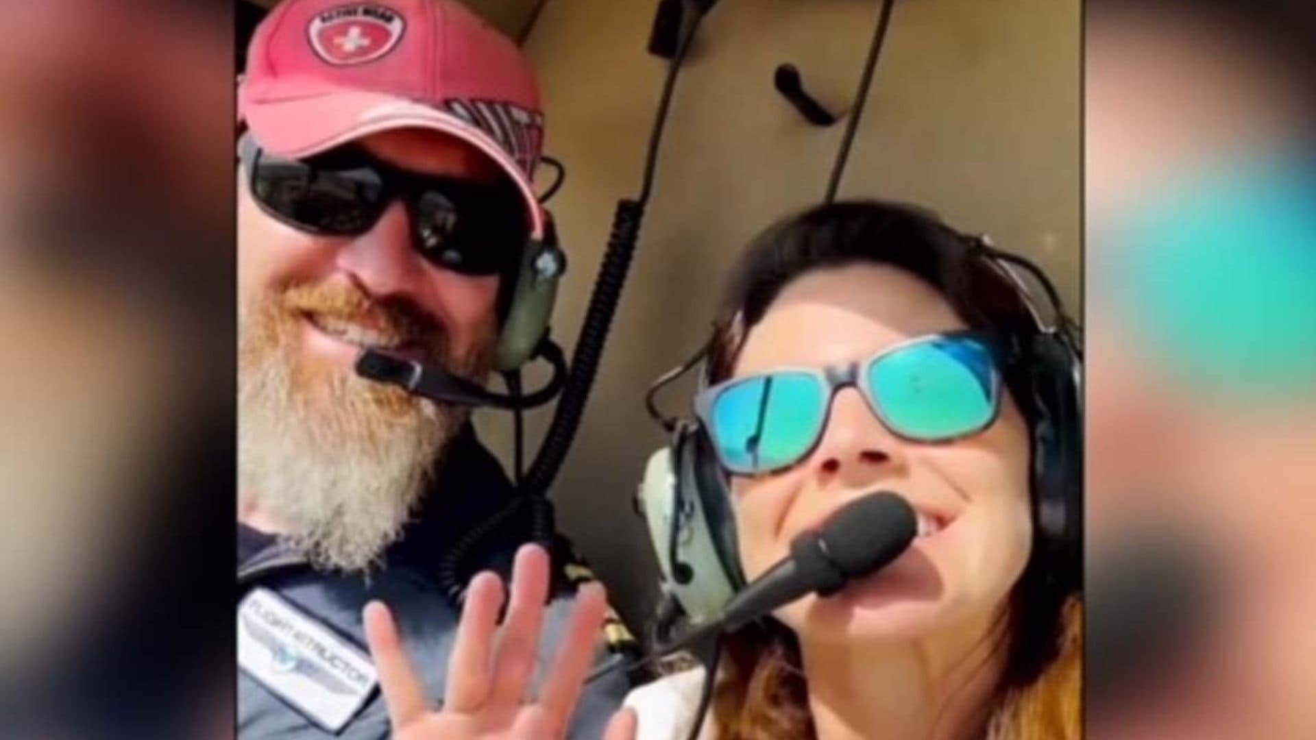 Amaia Salamanca demuestra una vez más que puede con todo: ¡Se atreve a pilotar un helicóptero!