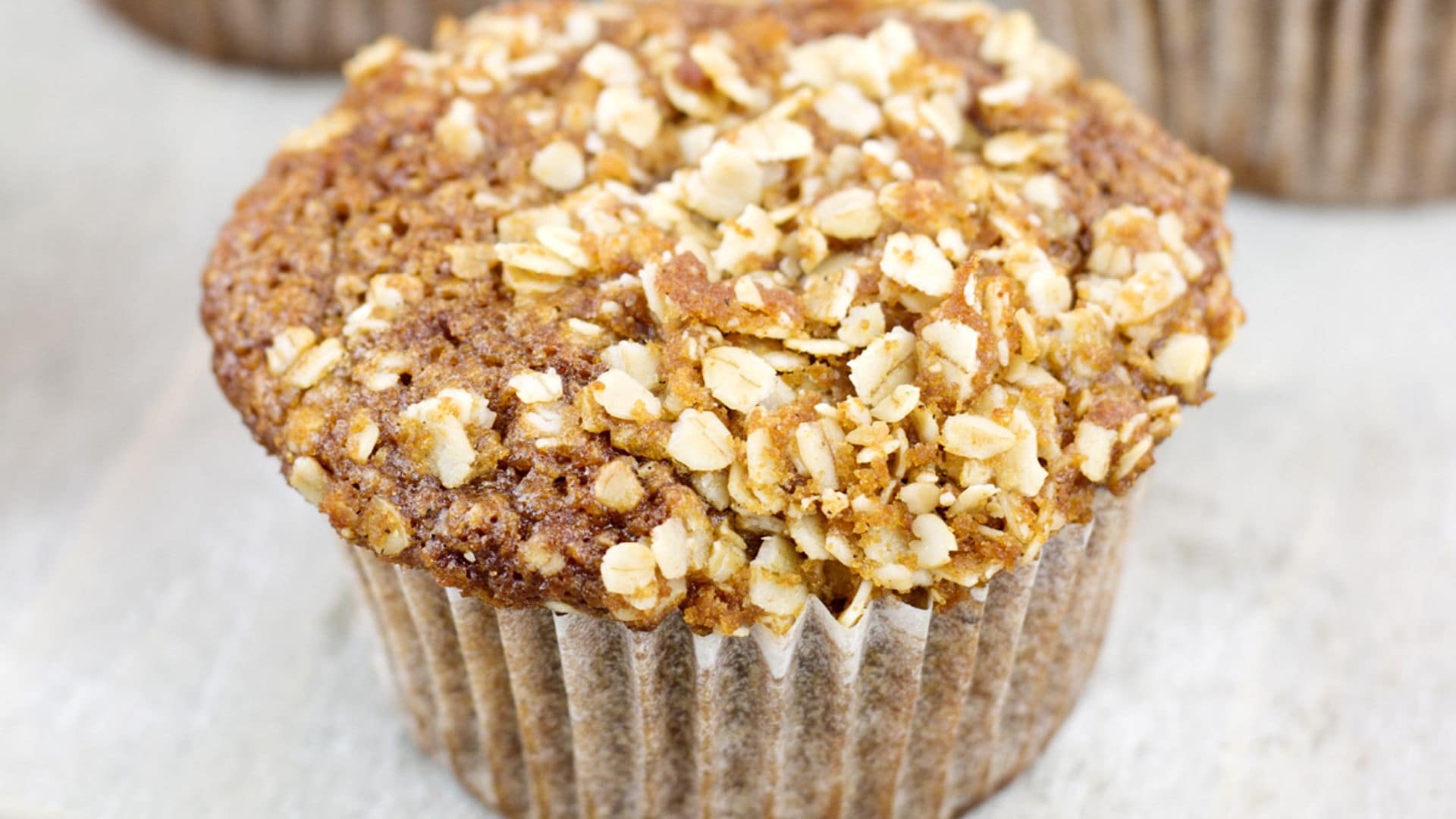 'Muffins' integrales de tarta de zanahoria