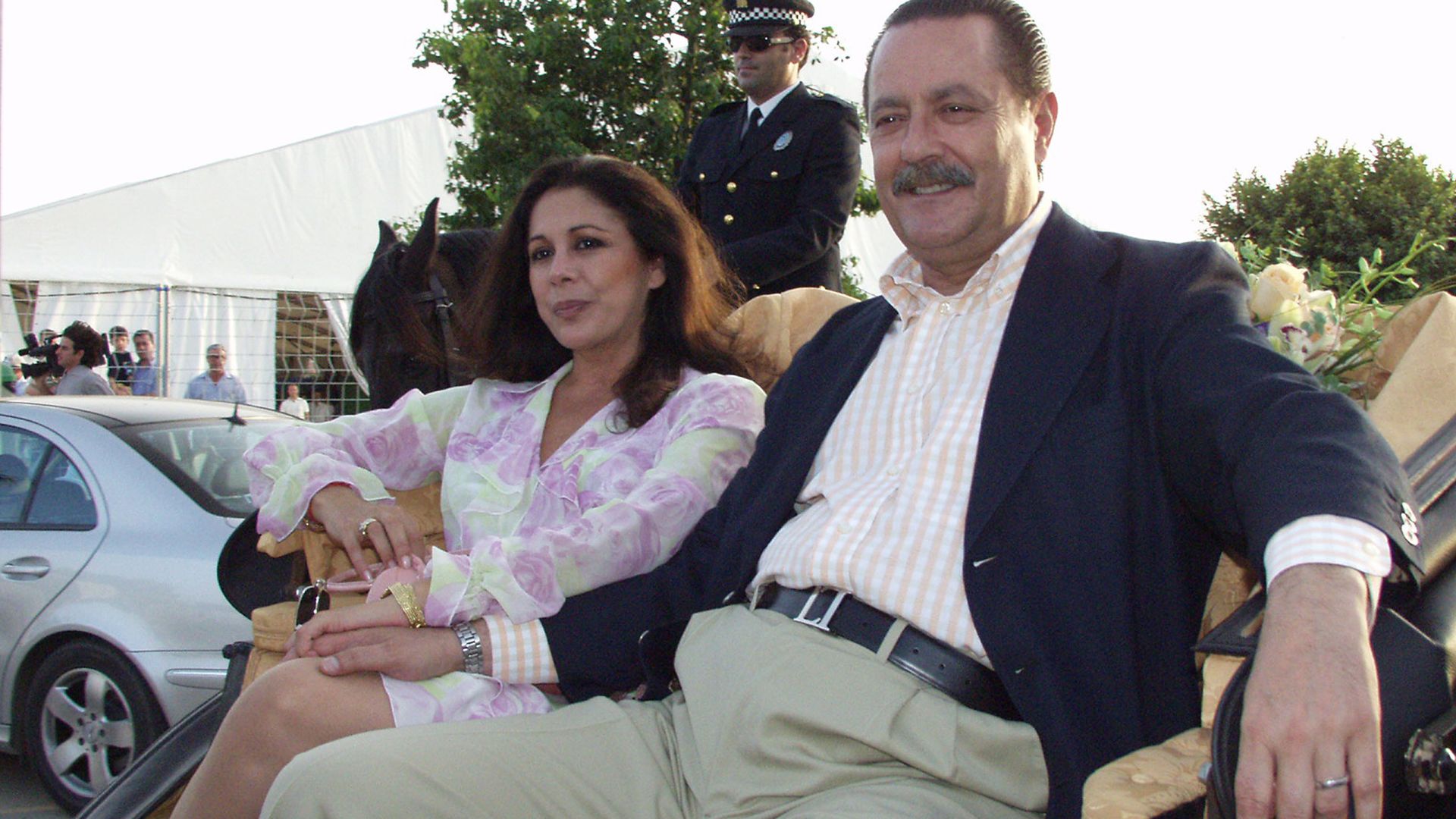 Isabel Pantoja y Julián Muñoz juntos en Marbella, 2003