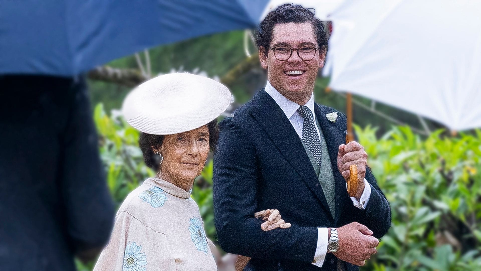 Huberto Botín con su abuela, Paloma O`Shea
