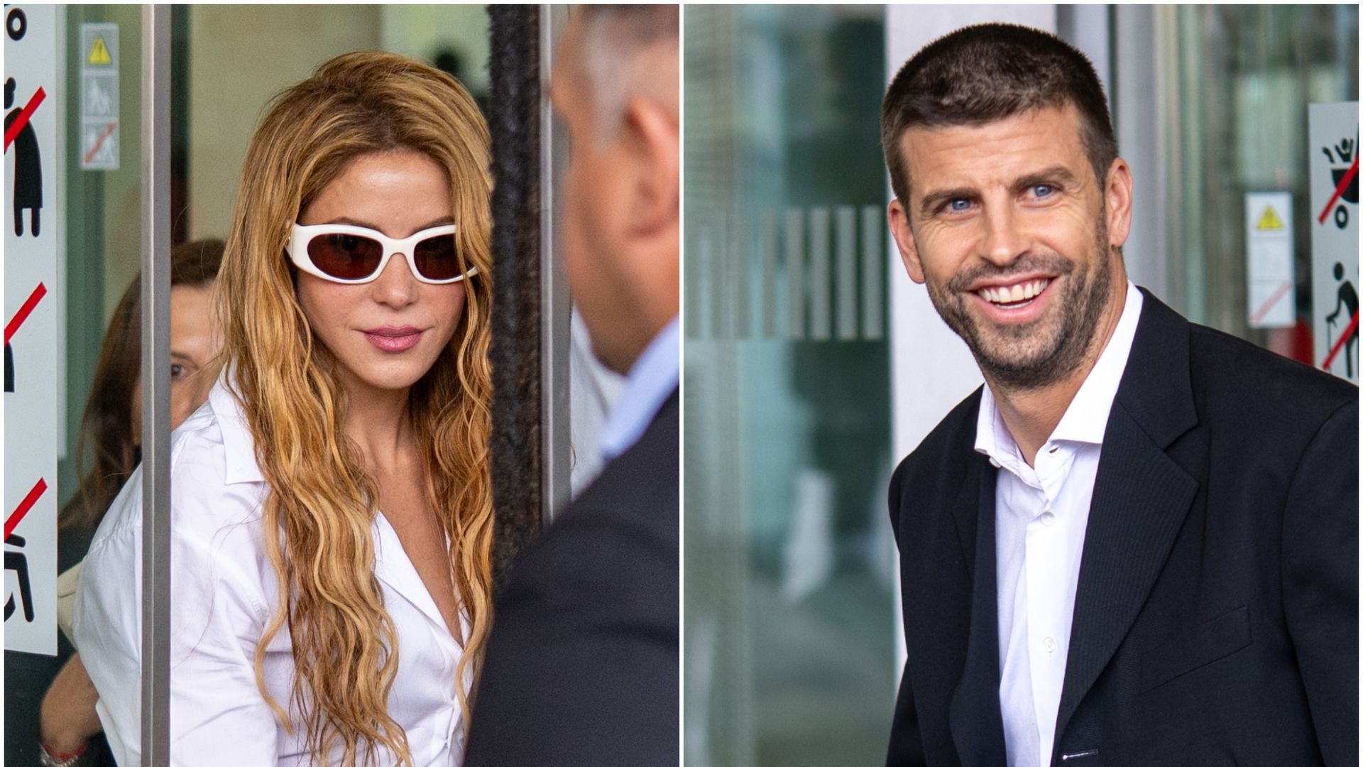 Shakira y Gerard Piqué a su salida de los juzgados en Barcelona el 6 de octubre de 2026.