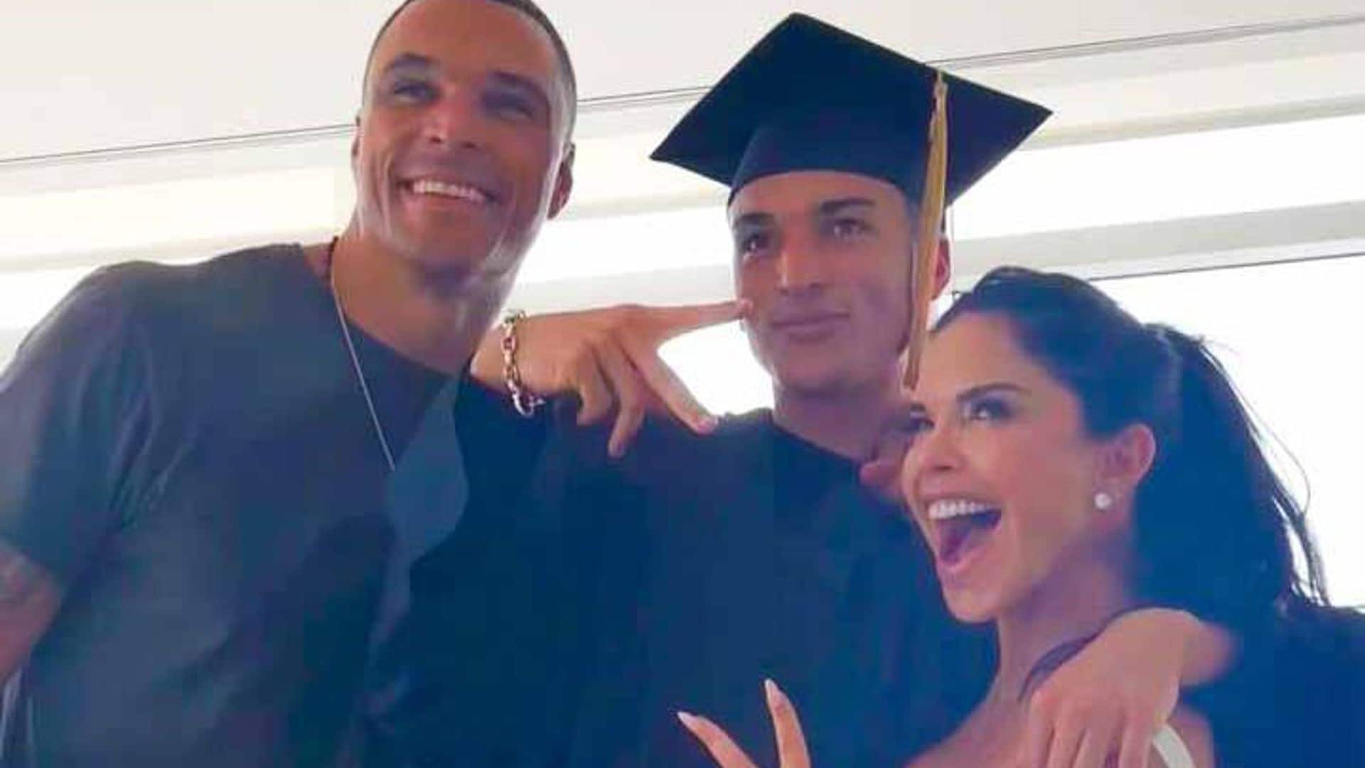 Junto a su ex y Jeff Bezos, Lauren Sánchez celebra la graduación de su hijo Nikko