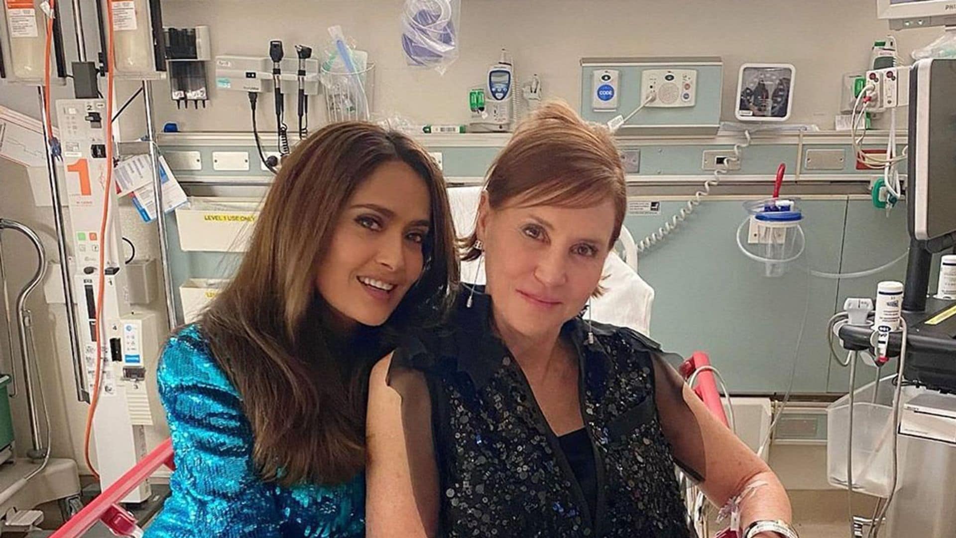 El motivo por el que Salma Hayek pasó la noche de los Oscar en el hospital