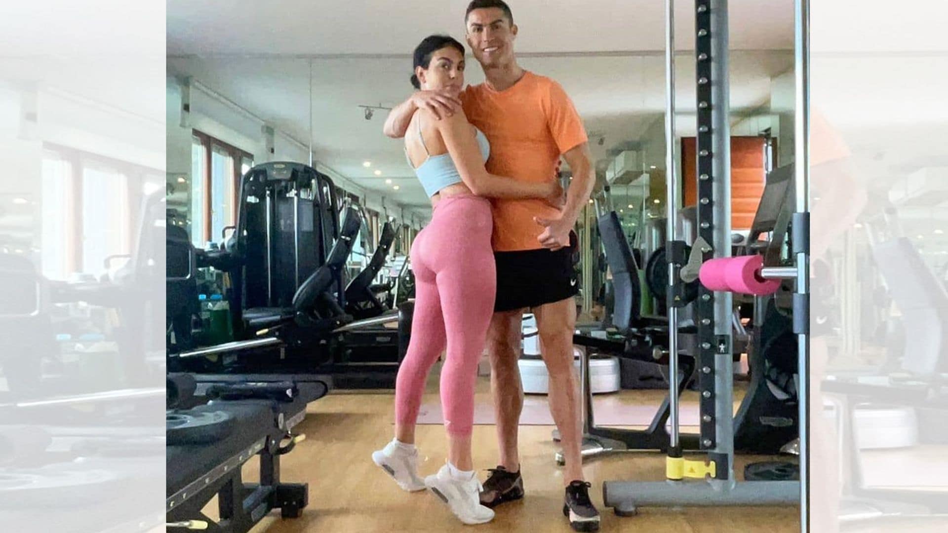 Cristiano y Georgina, ¡la pareja que entrena unida, permanece unida!