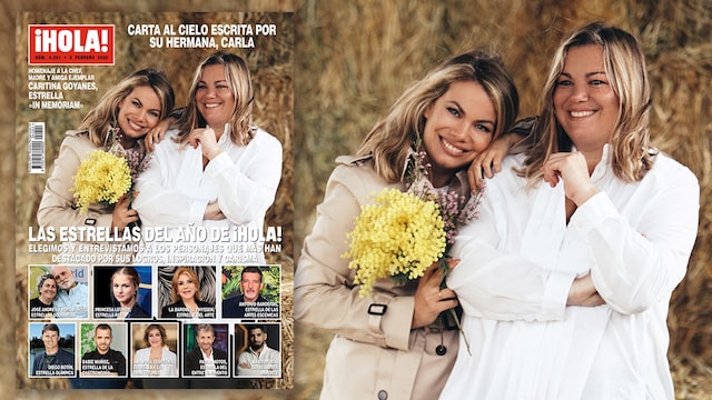 Carla Goyanes con su hermana Caritina Goyanes