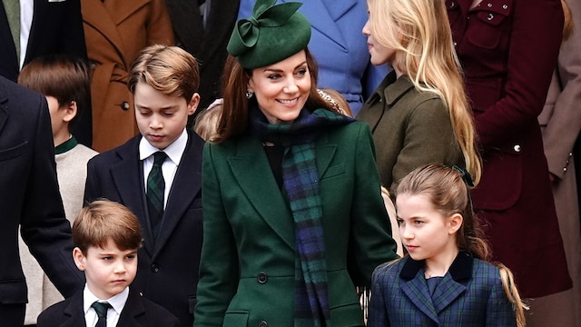 Kate Middleton con sus hijos, en una imagen de archivo