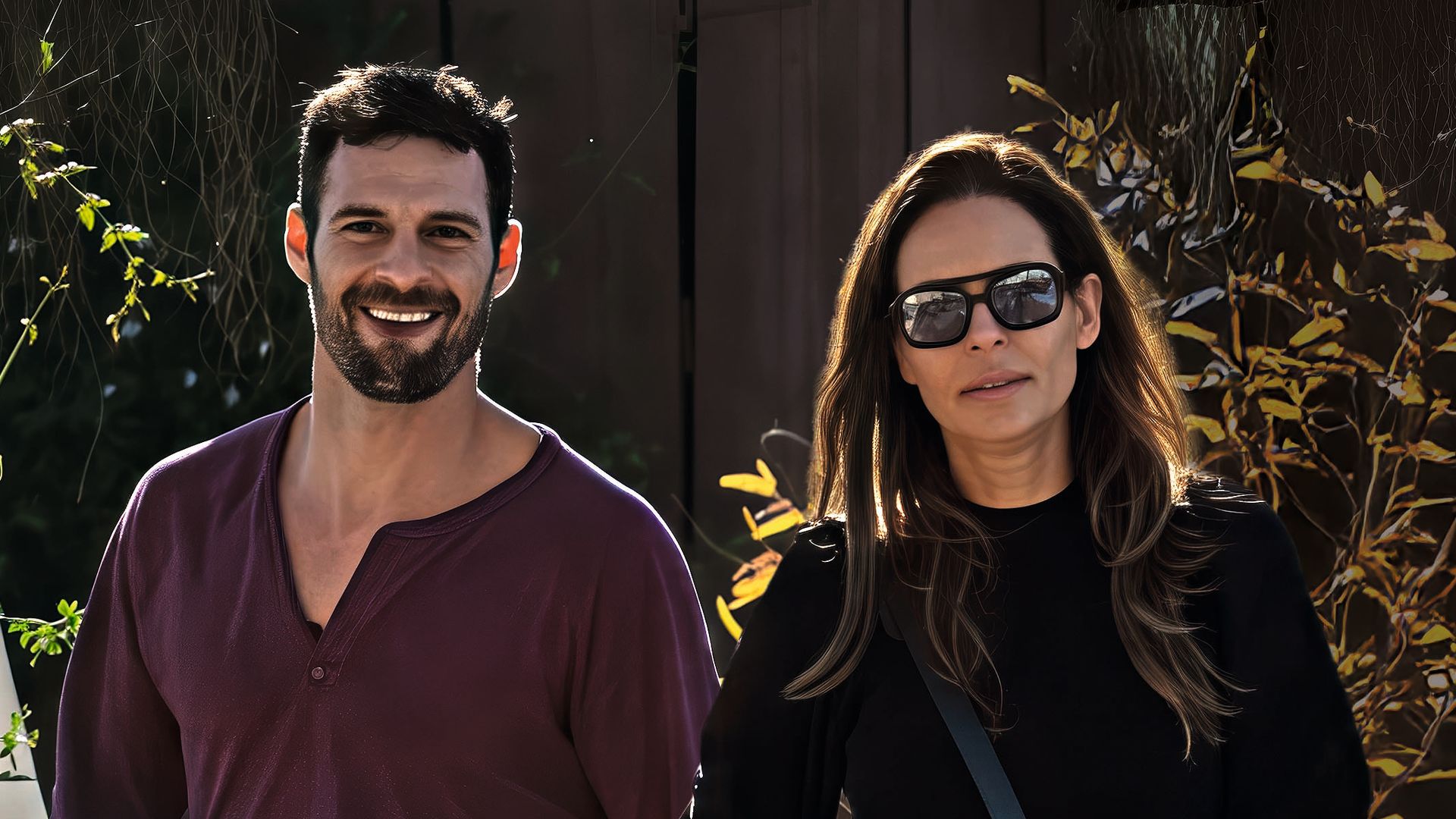 Eva González y Nacho a la salida de un romántico almuerzo en la terraza de un restaurante en Sevilla.