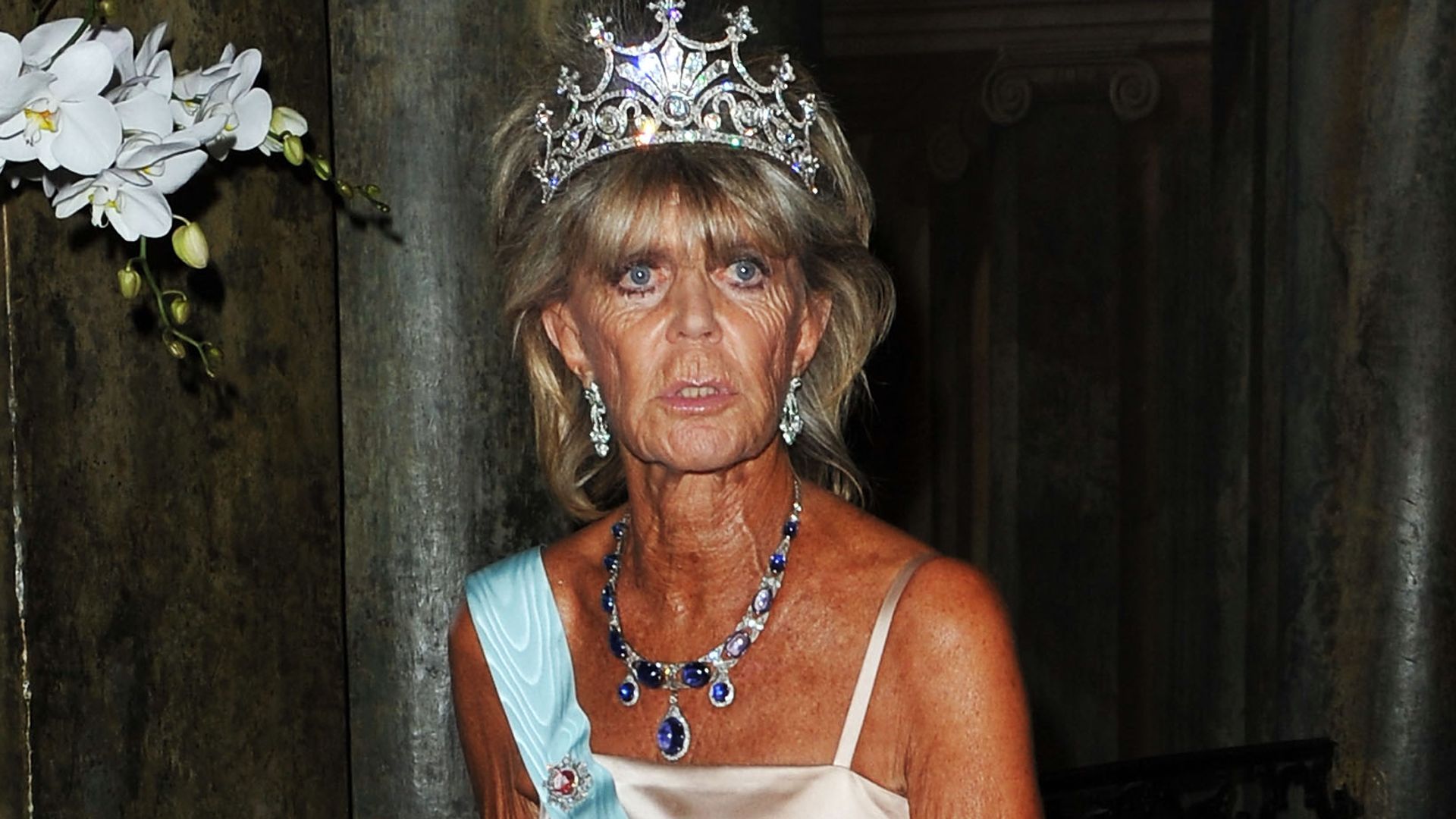 Birgitta de Suecia en el banquete de bodas de Victoria y Daniel de Suecia