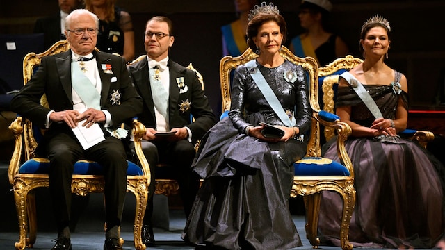 Realeza Sueca en la ceremonia de los Premios Nobel 2024