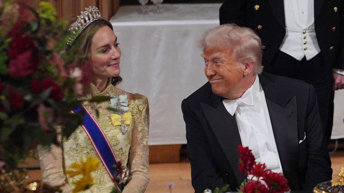 El presidente Donald Trump lanza un piropo a la princesa Kate durante el  banquete de Estado | ¡HOLA!