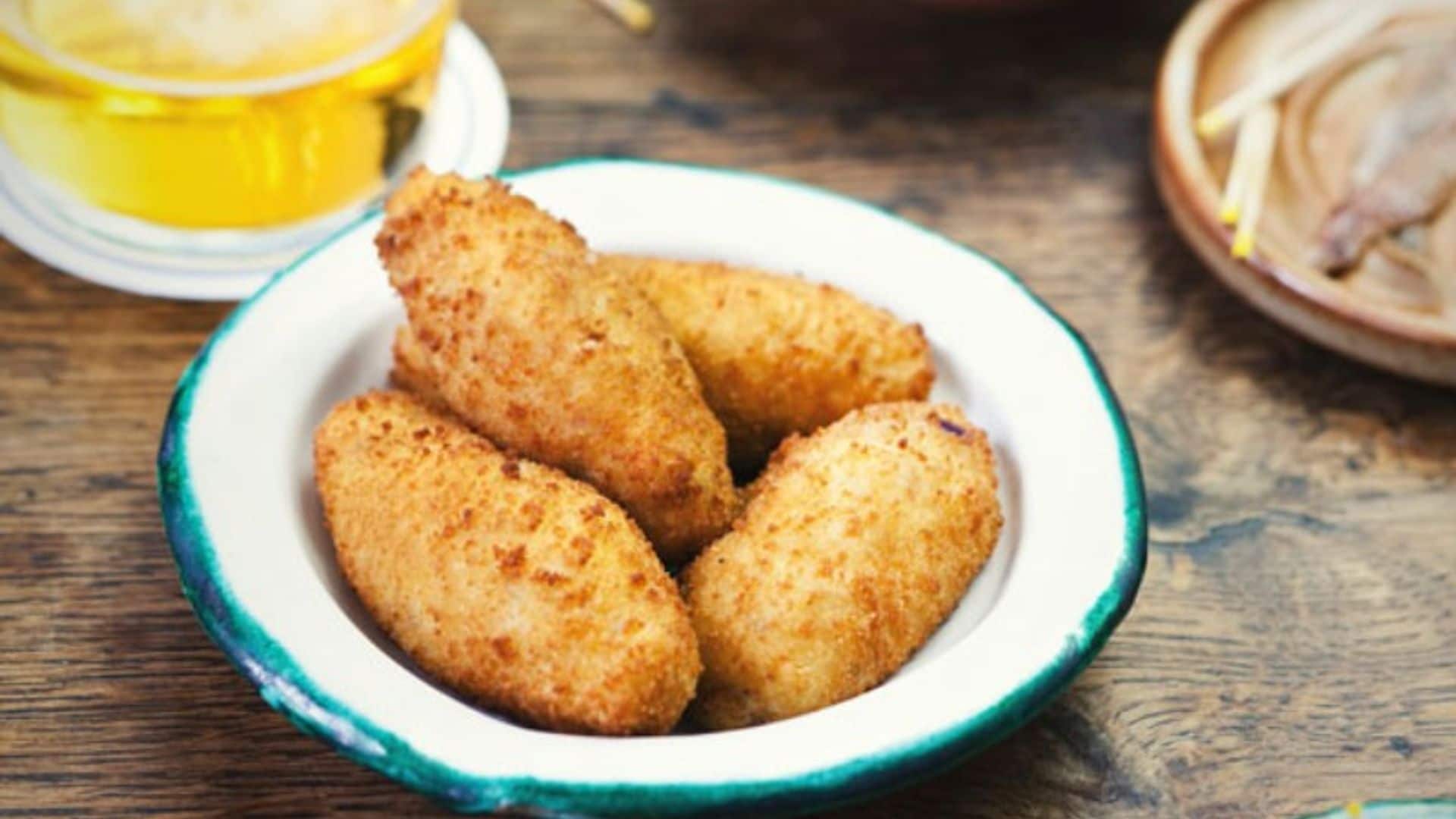 Croquetas de patata y bacalao