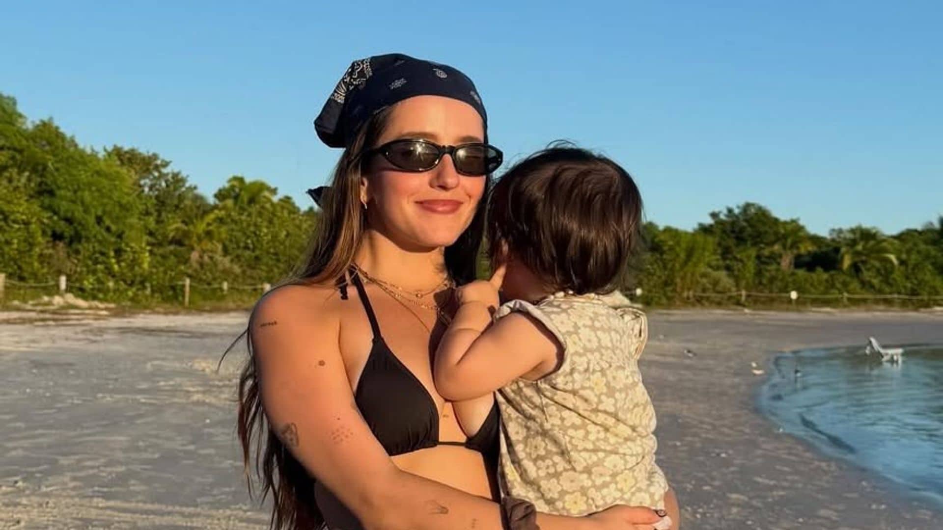 Evaluna y su hija Amaranto.
