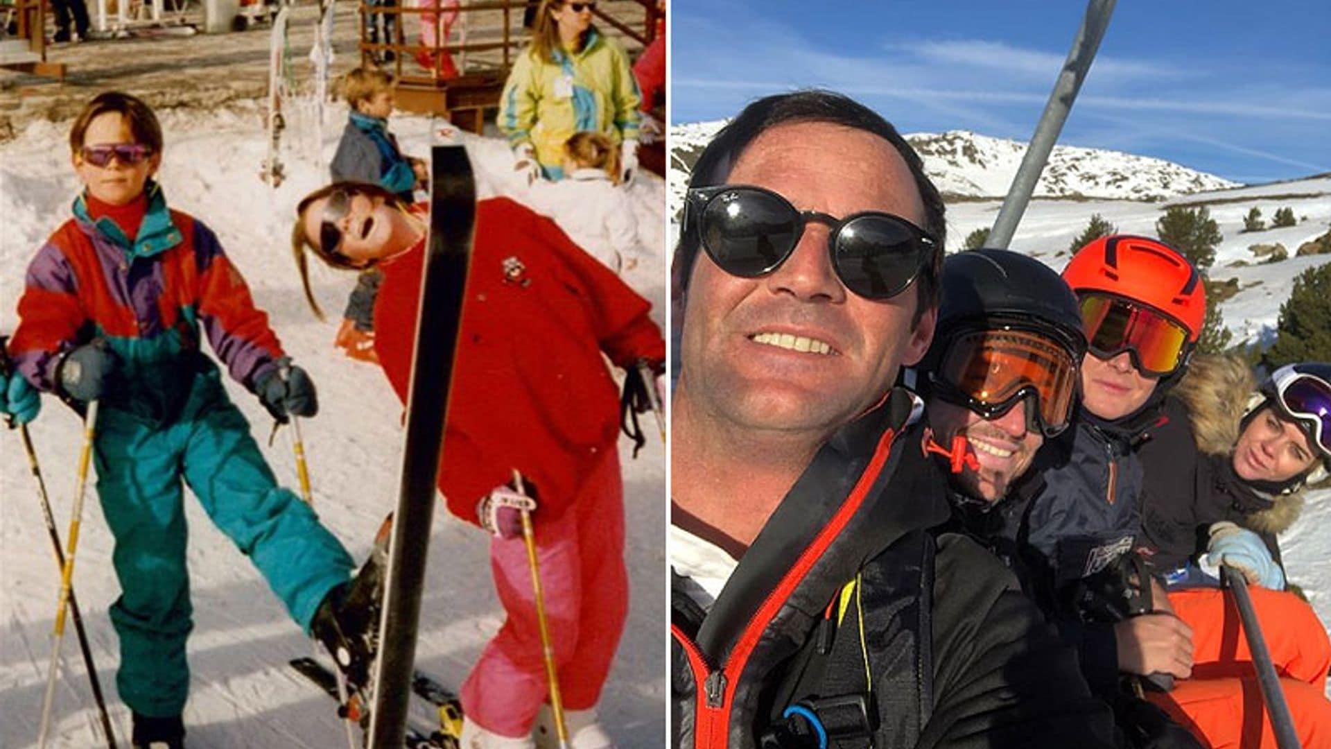 José, Amelia y Ana Bono disfrutan de la nieve en familia... ¡como cuando eran niños!