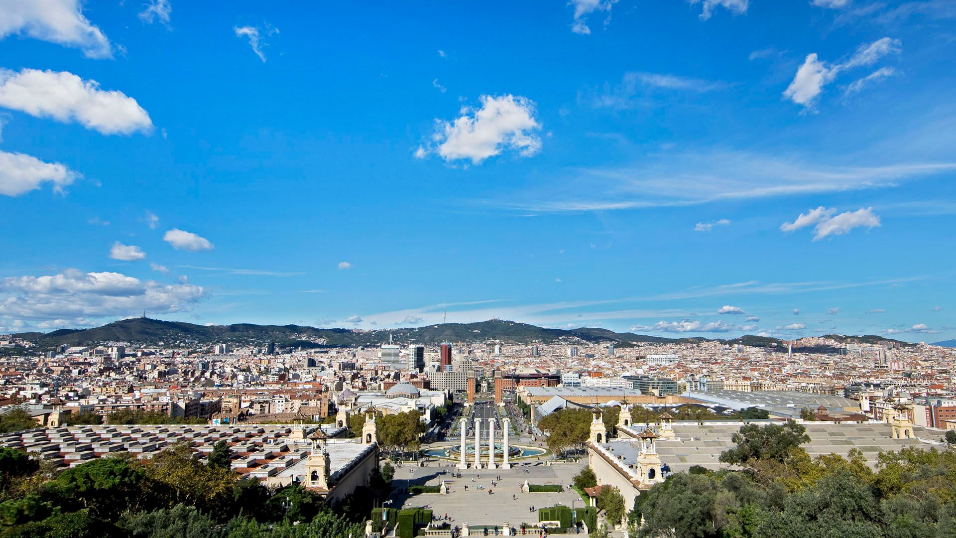 Museo Nacional de Arte de Cataluña en Barcelona vistas