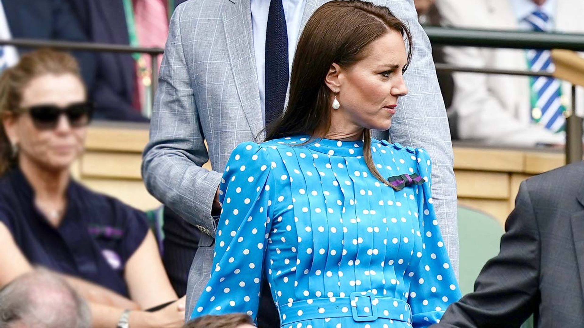 Kate Middleton recupera la confianza en el estampado de lunares para ir a Wimbledon