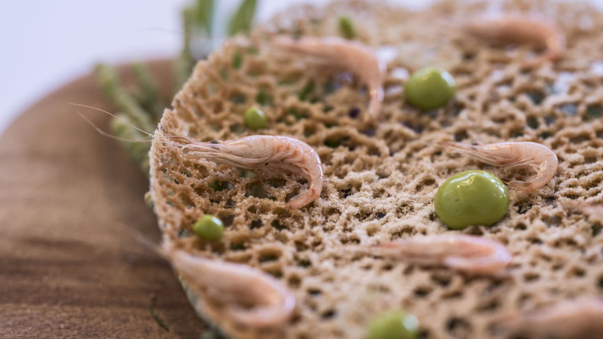 Tortilla de camarones de Aponiente