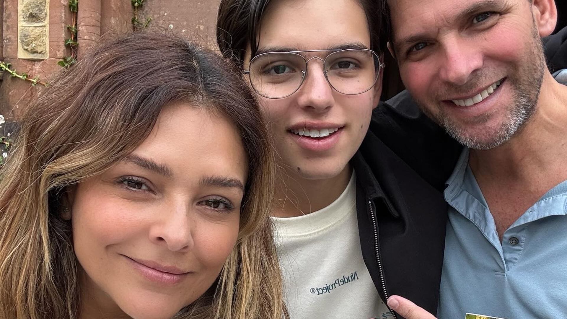 Grettell Valdez y su es, Patricio Borghetti, reunidos en Londres por su hijo Santino