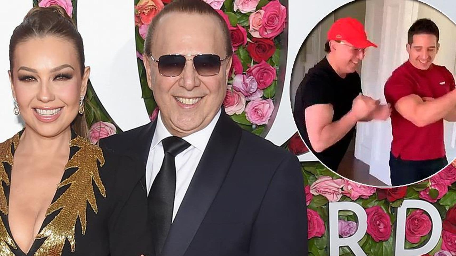 Tommy Mottola se pone en forma ¡y Thalía es la más emocionada por sus bíceps!