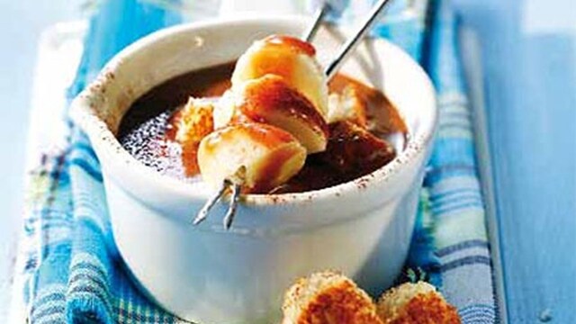 fondue choco platano 1