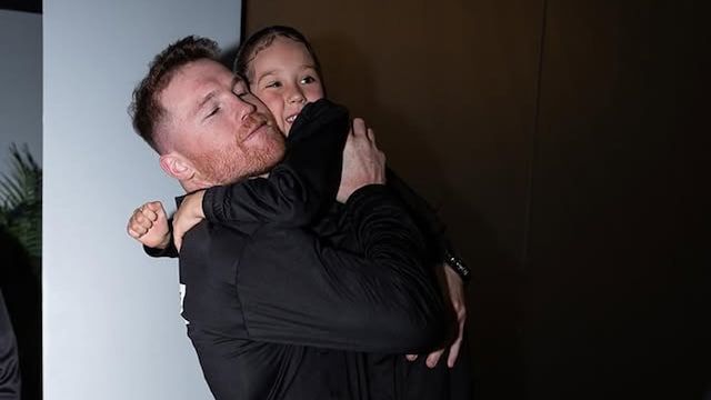 Saúl Canelo Alvarez y su hija Marifer
