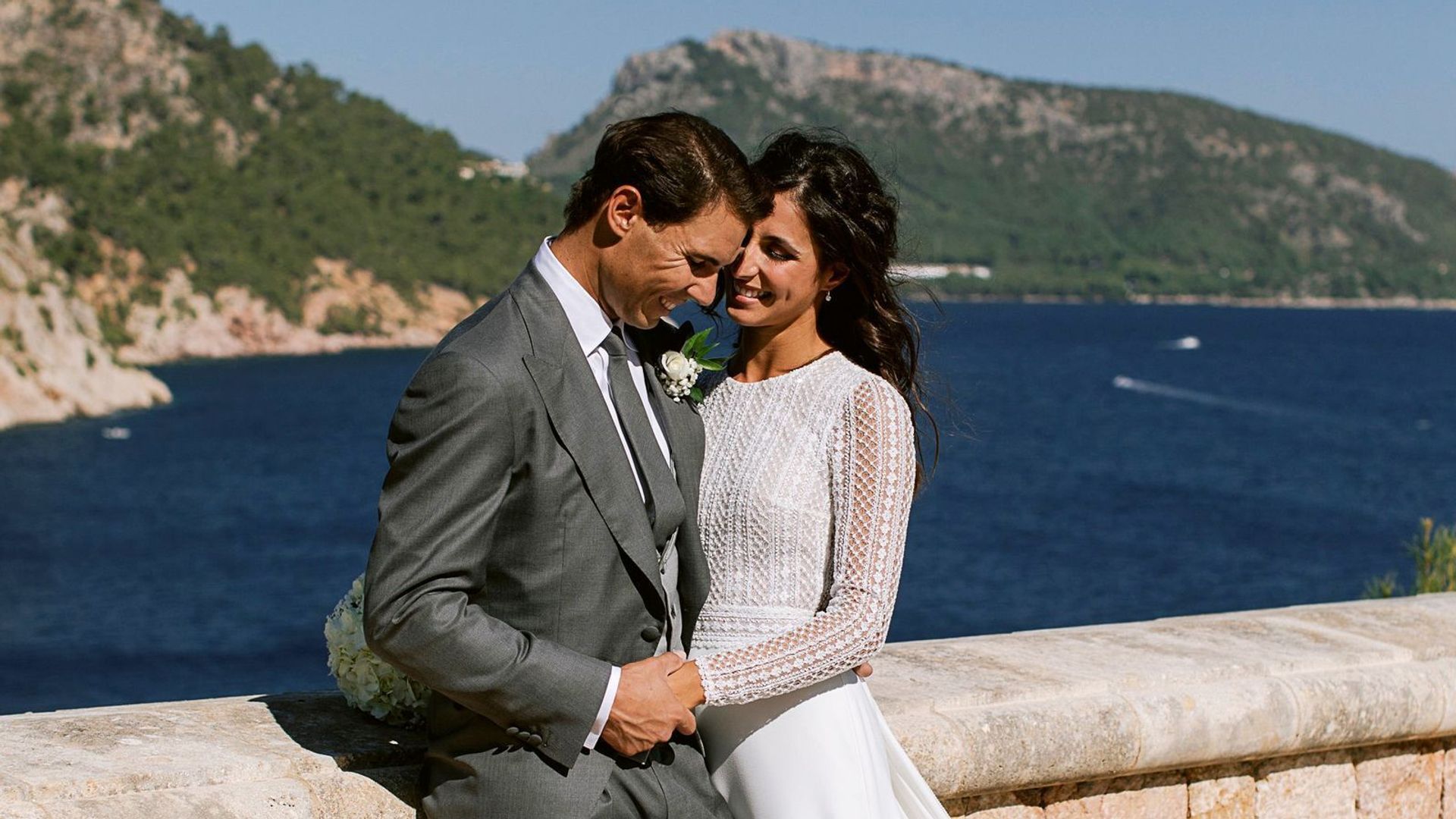 Rafa Nadal y Mery Perelló el día de su boda en Mallorca