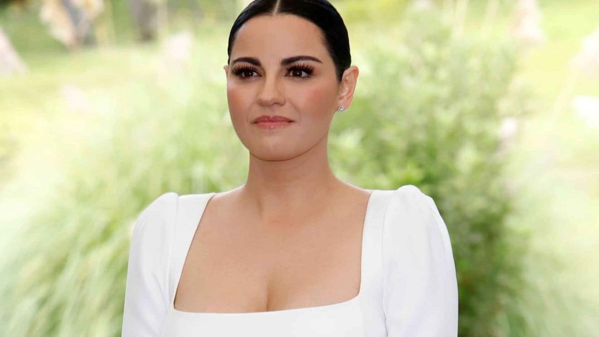 A detalle, los tres vestidos de novia que usó Maite Perroni en su boda con Andrés Tovar