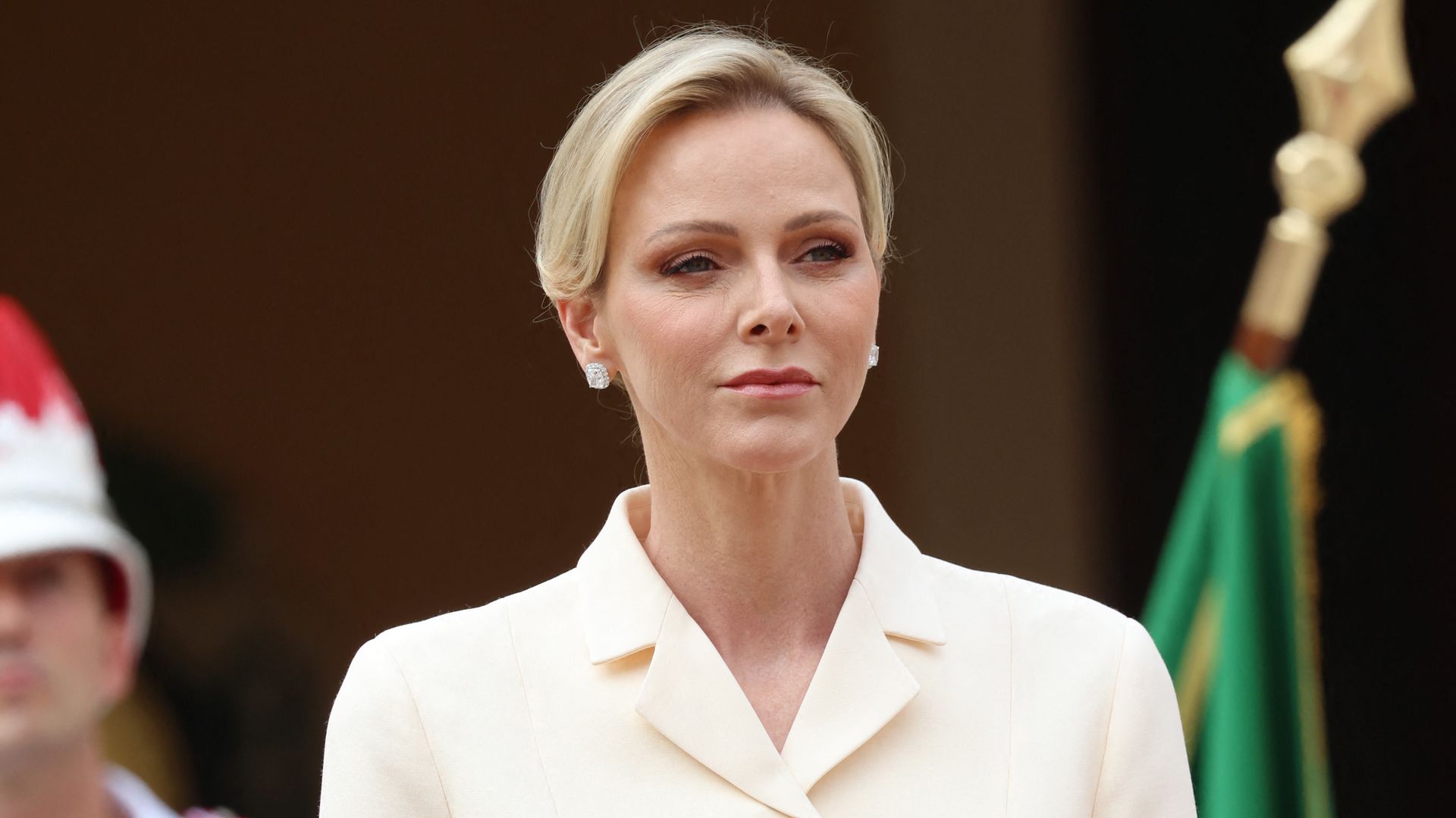 Charlene de Mónaco en la visita oficial del presidente de la República italiana