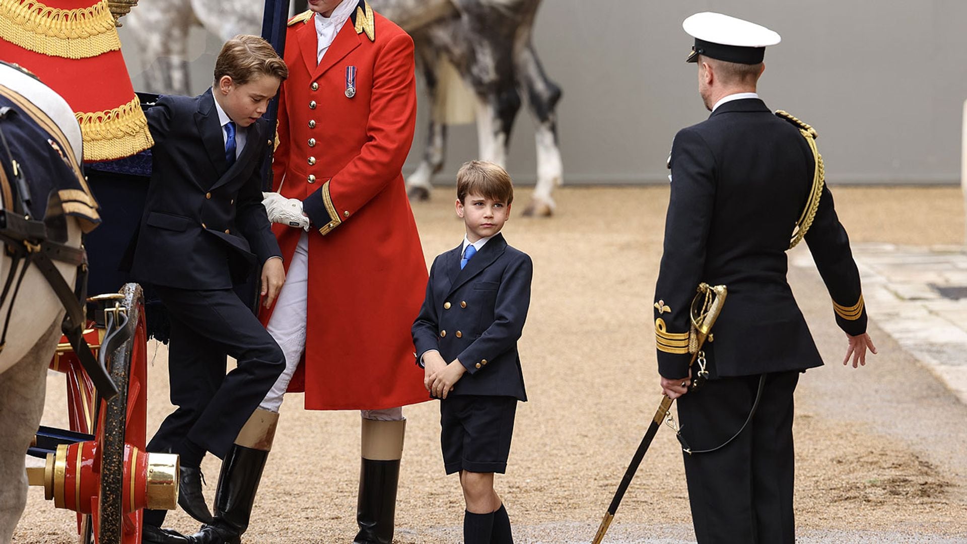 Louis, Charlotte y George, los otros tres protagonistas del 'Trooping the Colour'