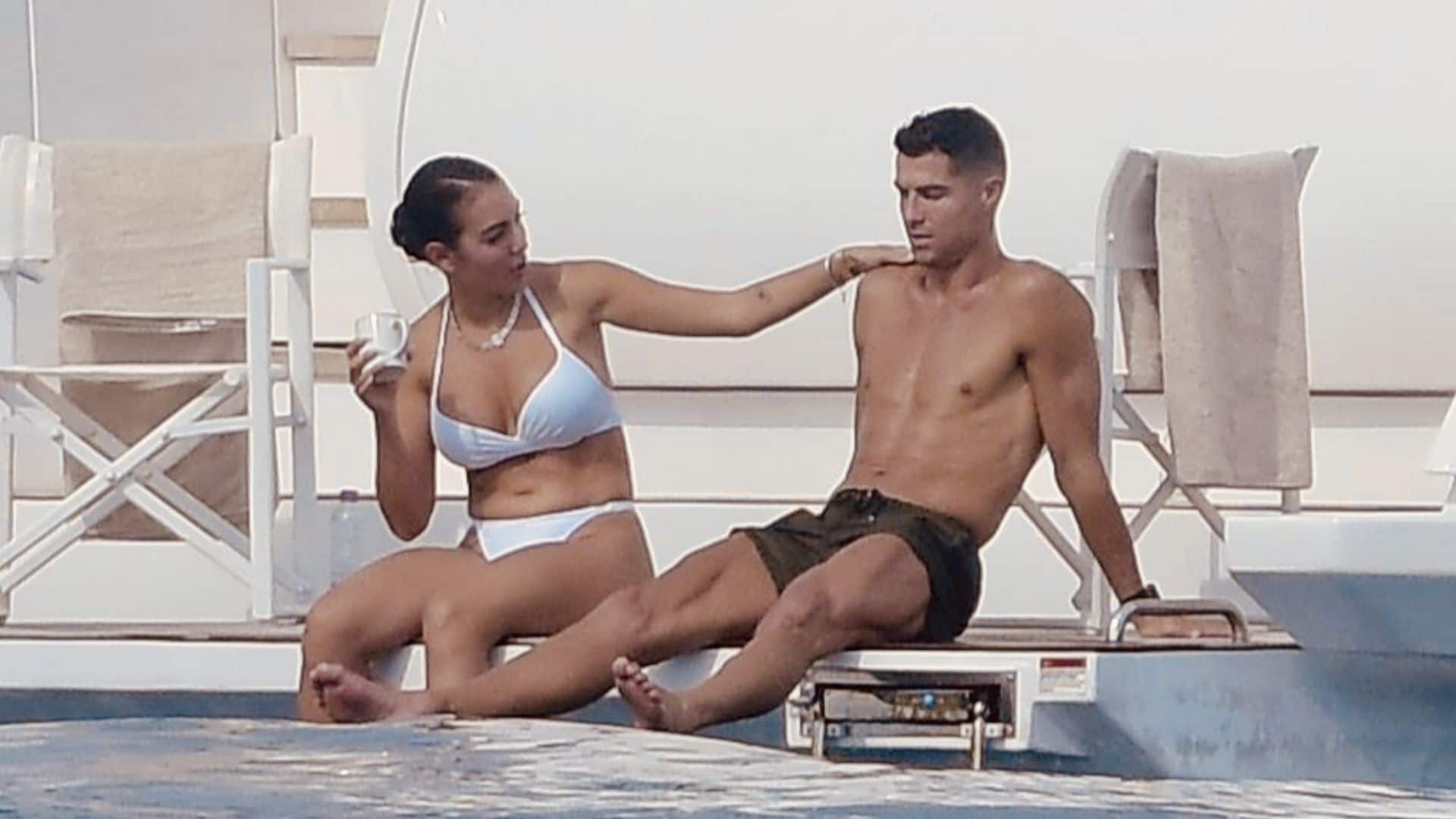 Georgia Rodríguez y Cristiano Ronaldo presumen sus cuerpos tonificados en Saint-Tropez