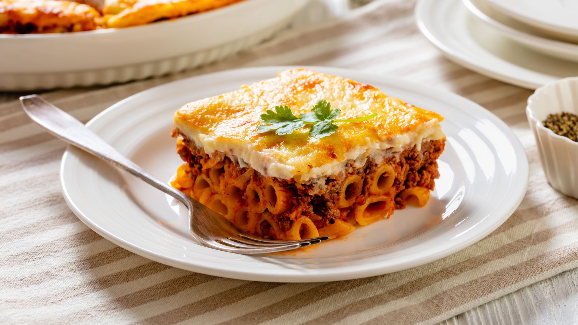 Pastitsio, pastel griego de macarrones