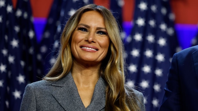 Primer plano de Melania Trump tras las elecciones de EEUU