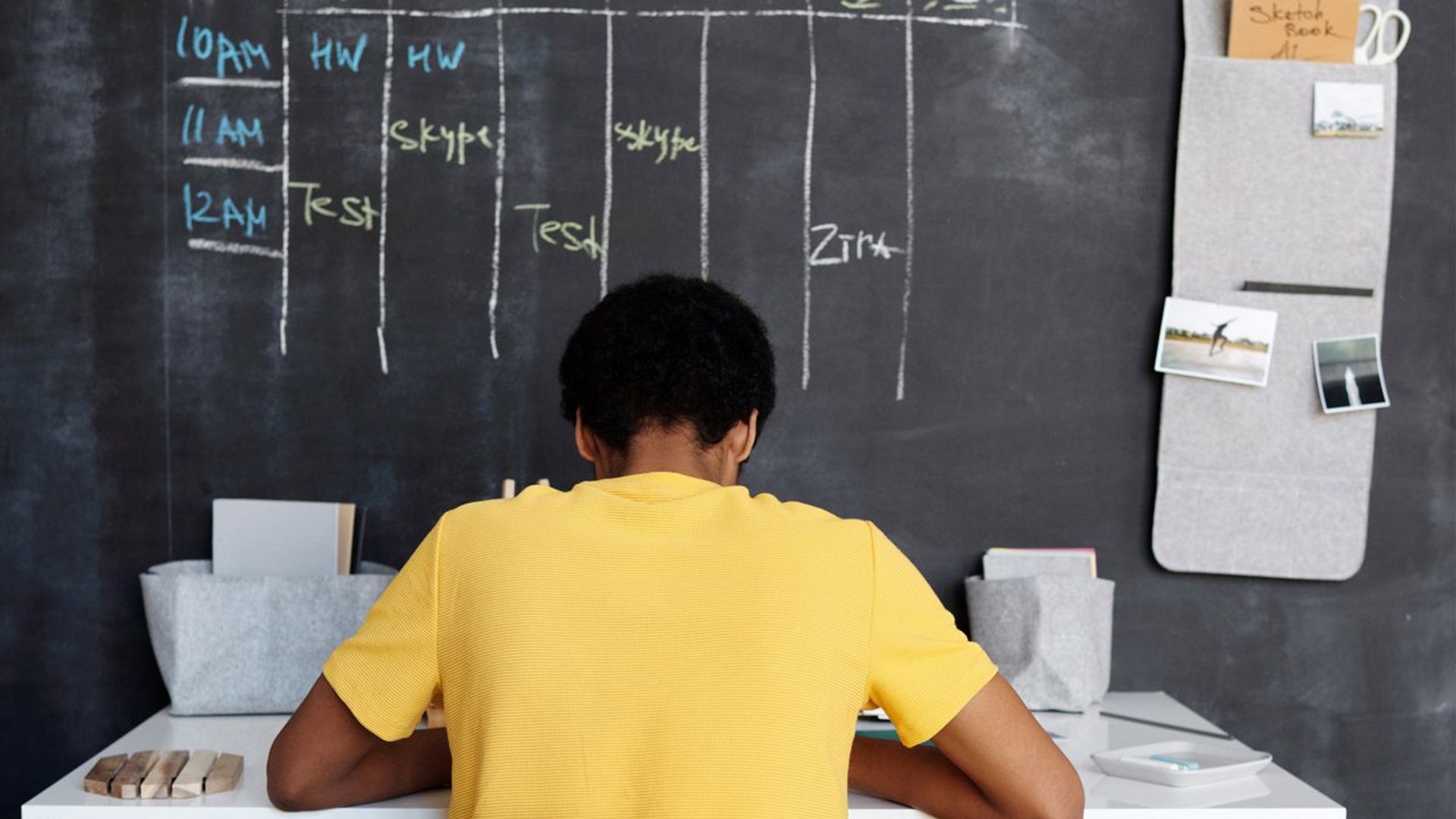Di sí a un horario escolar de tareas en casa