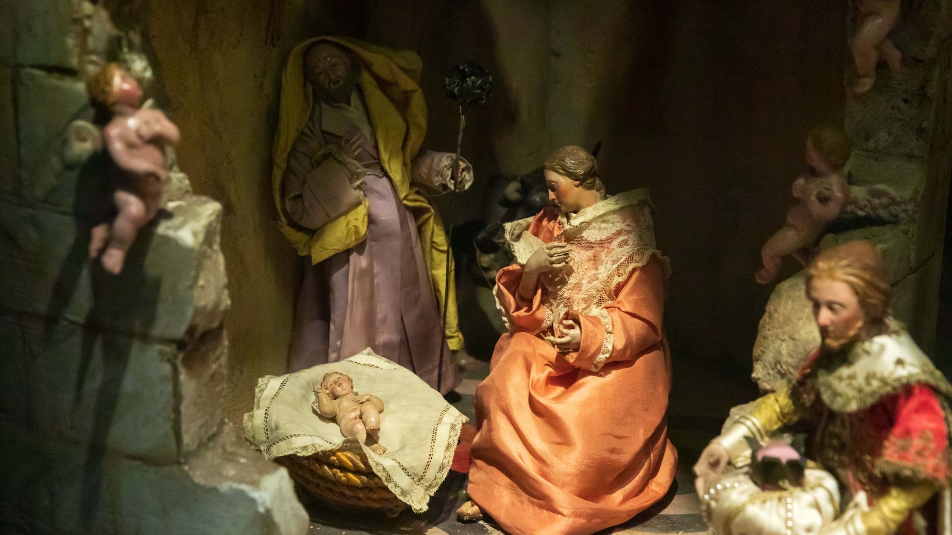 Belén del Museo de Historia de Madrid, escena nacimiento