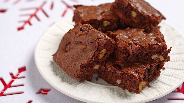 brownie chocolate nueces
