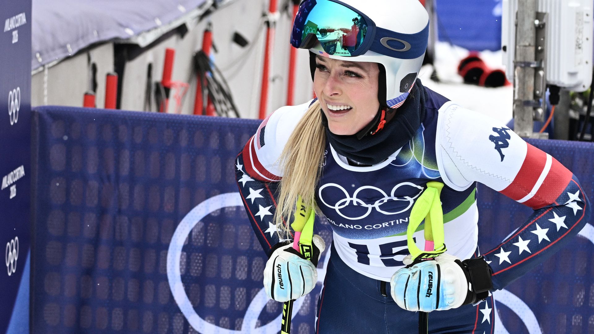 La deportista Lindsey Vonn, exnovia de Diego Osorio, evacuada en helicóptero tras una complicada caída en los Juegos Olímpicos de Invierno