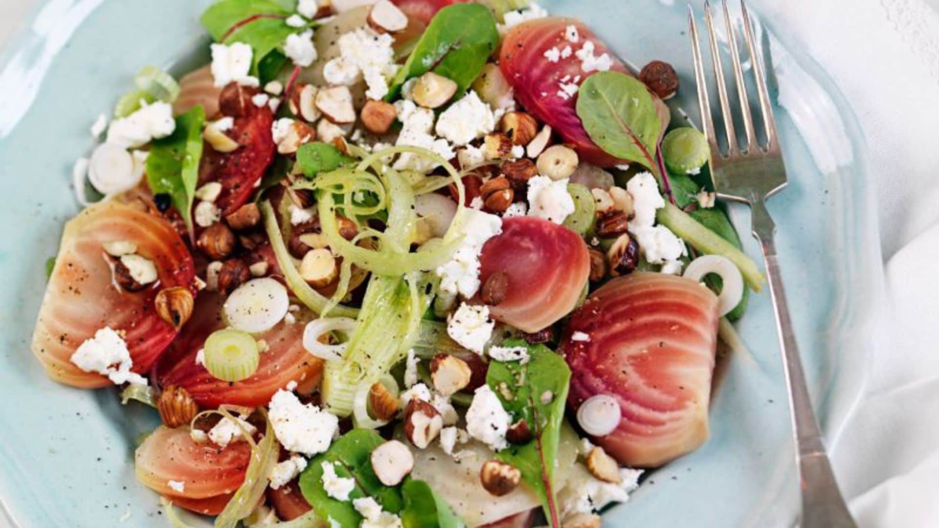 Ensalada de remolacha con feta