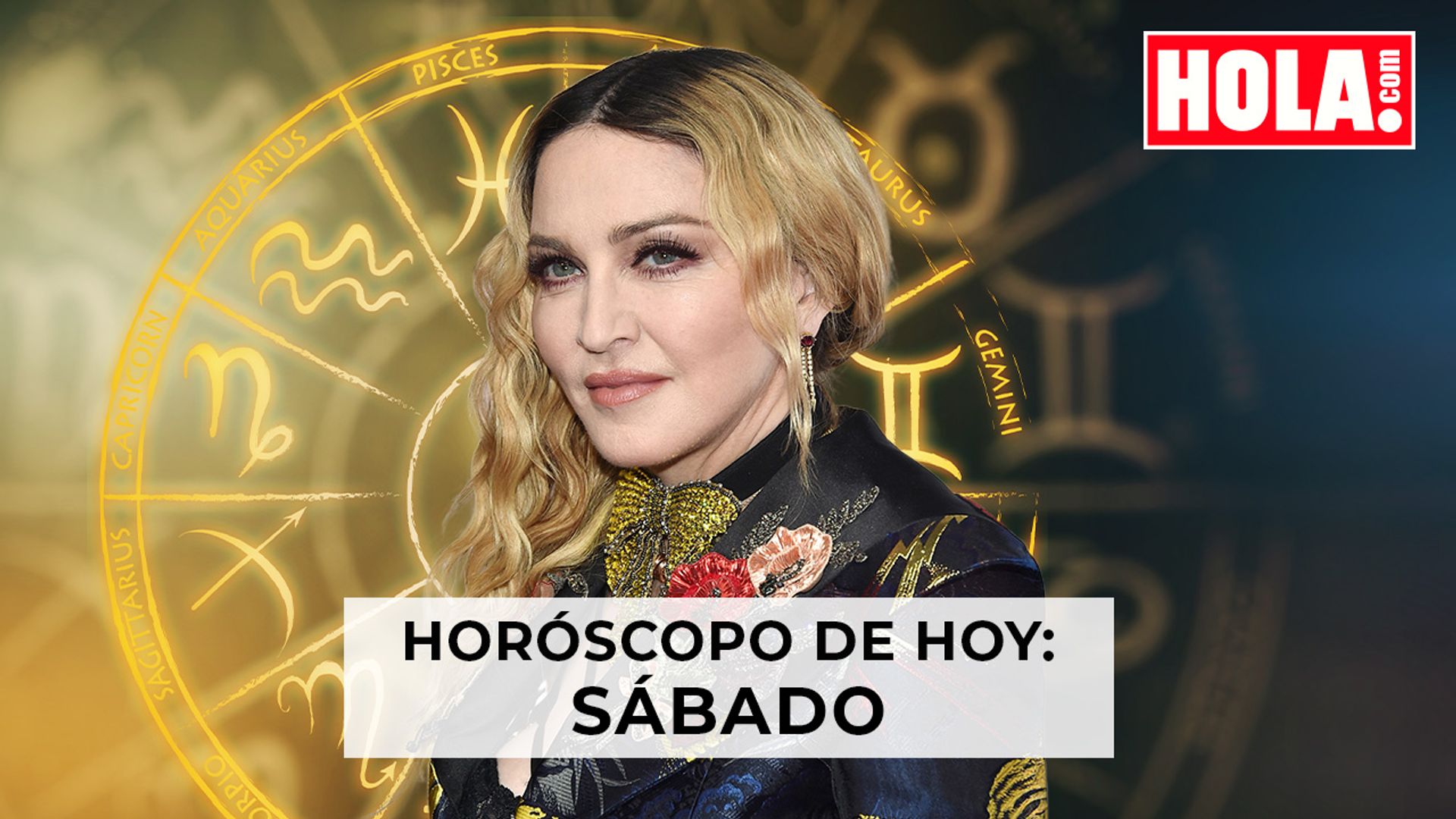 Madonna con la rueda del zodiaco detrás 