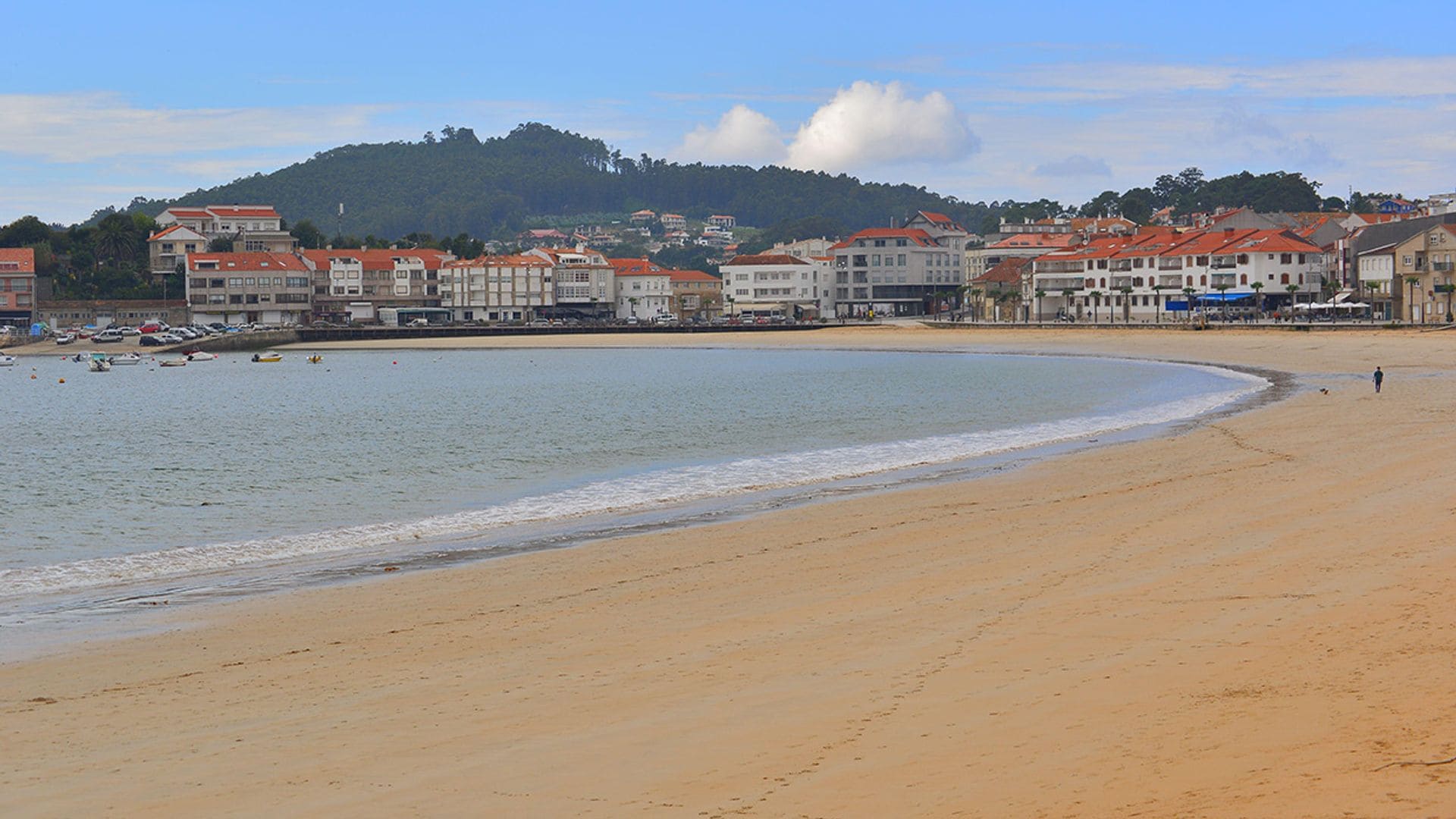 Playa América, el arenal más grande del sur de Galicia