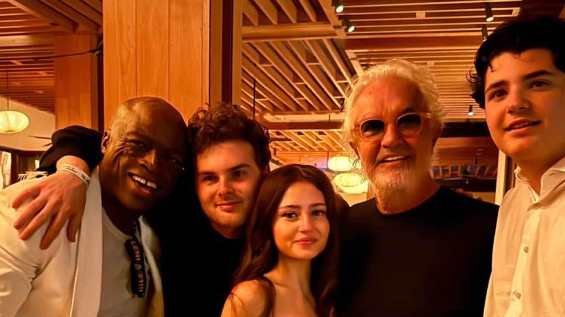 La insólita imagen de Seal junto a Flavio Briatore en el 21 cumpleaños de su hija, Leni Klum