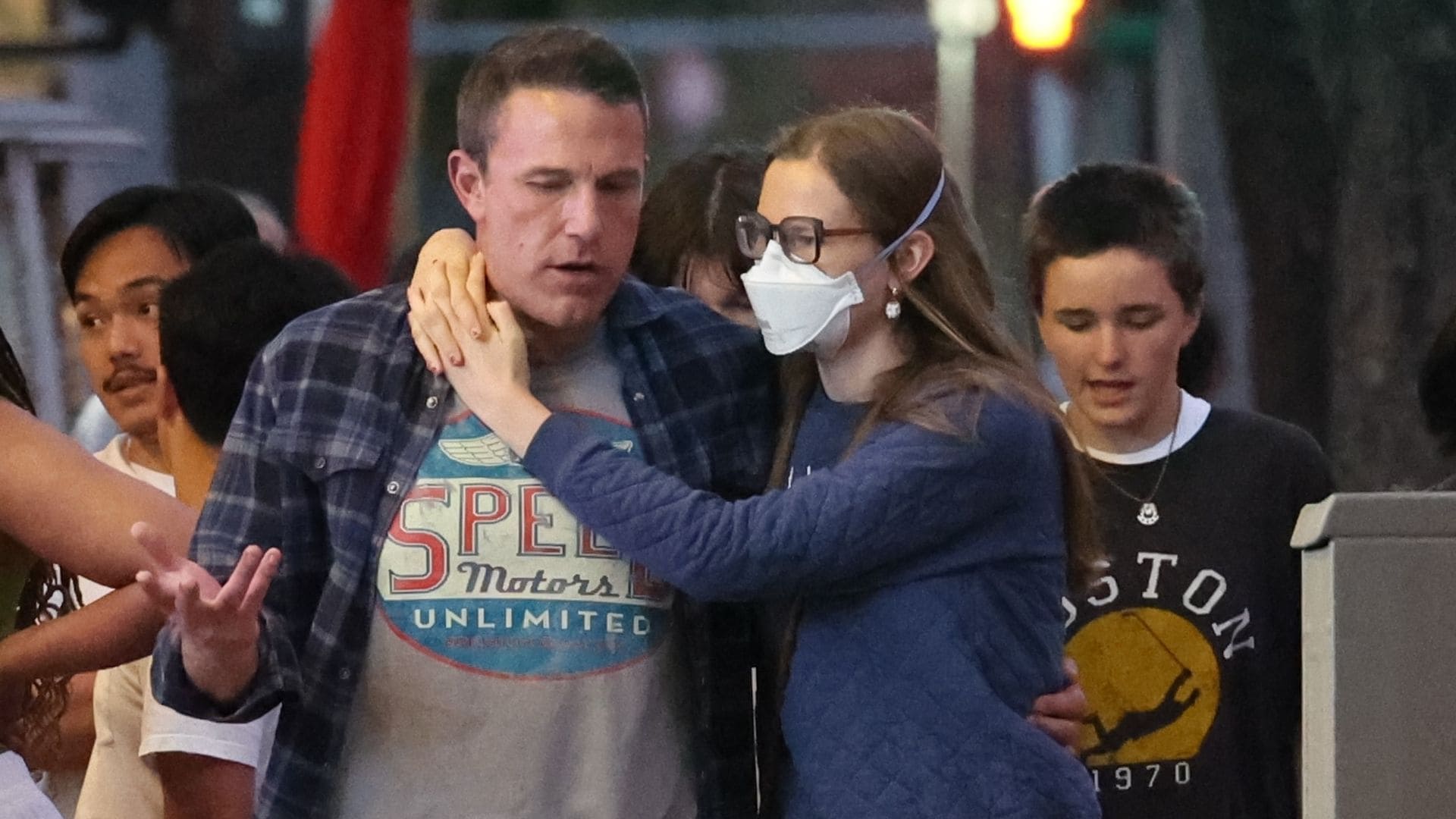 Ben Affleck disfrutó de una salida con Violet y Fin.