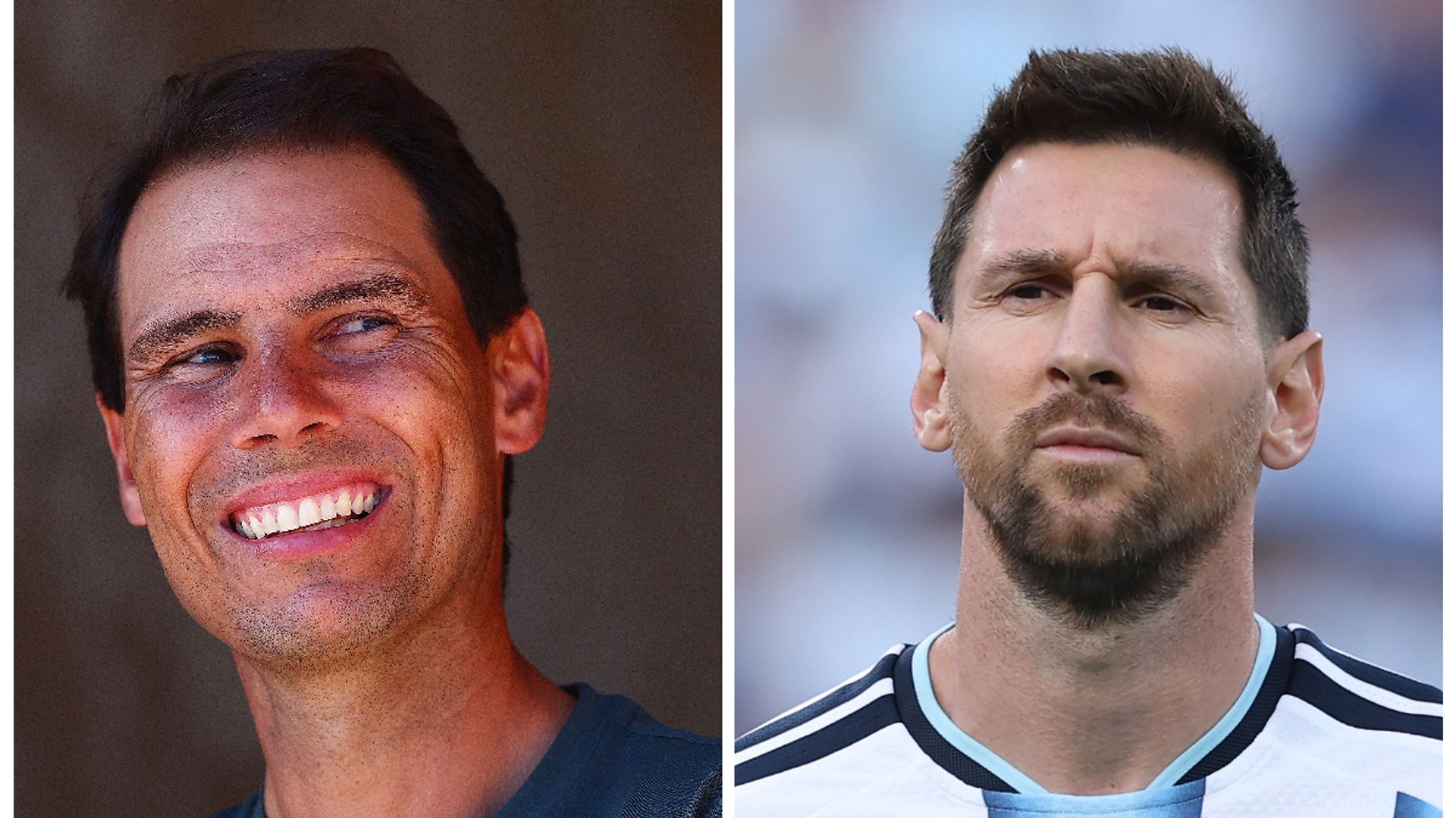 Rafael Nadal y Lionel Messi