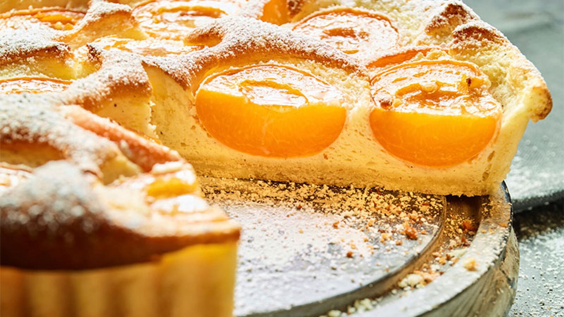 Tarta fácil de albaricoque