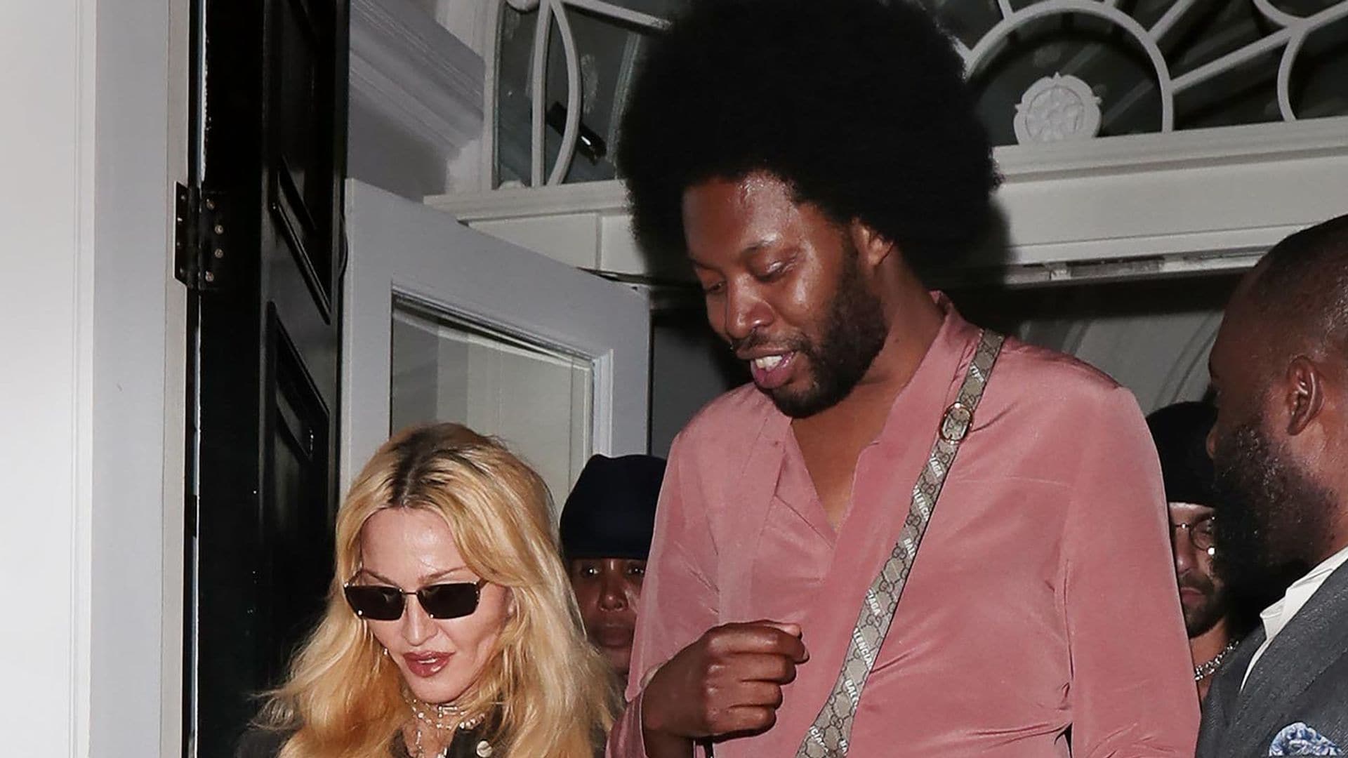 Madonna: las imágenes de su ‘cita’ de altura con el actor Jeremy O. Harris en Londres