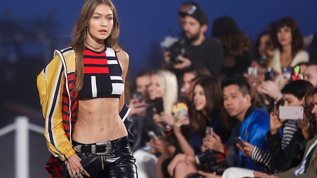 gigi hadid vientre plano