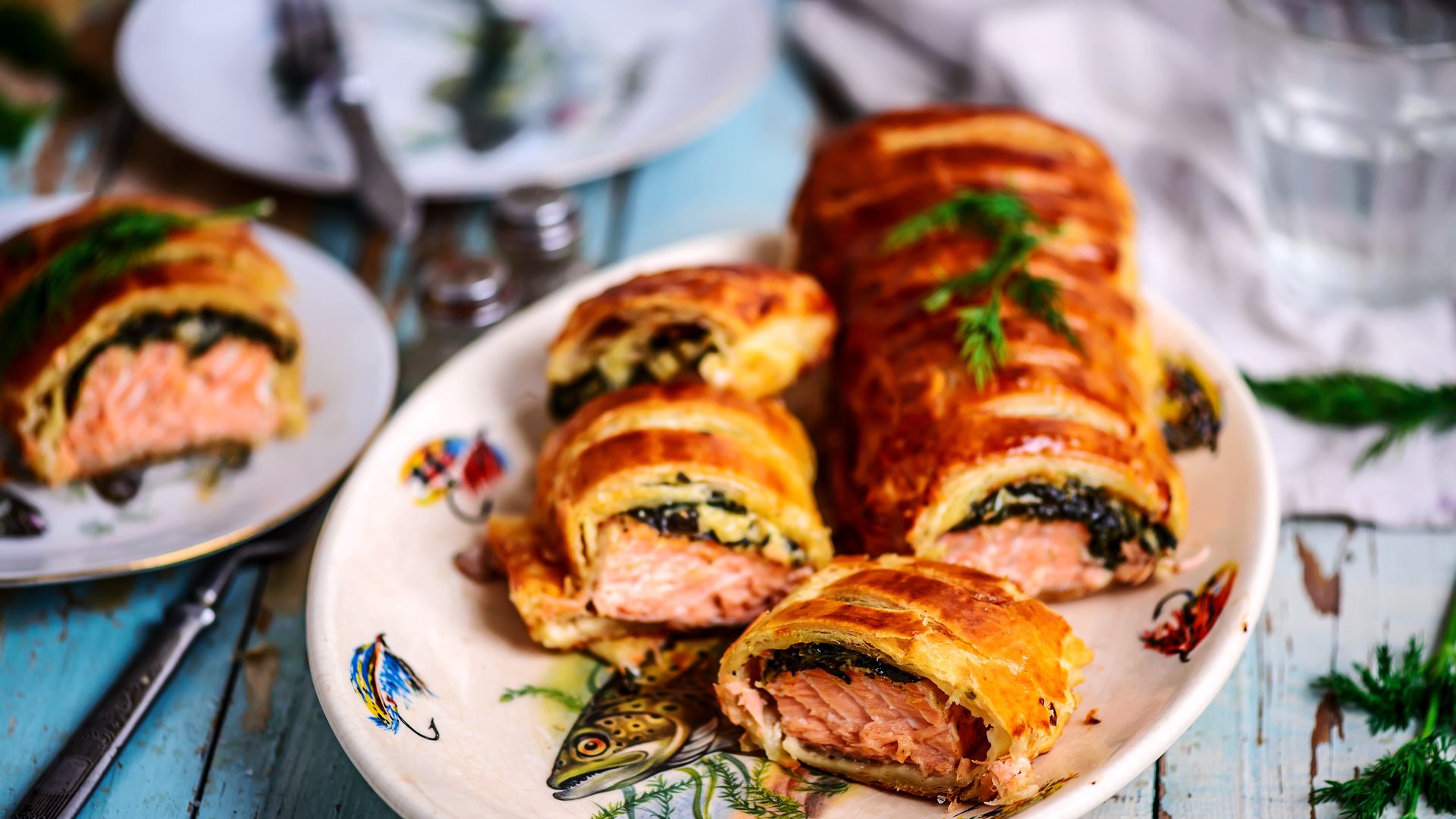 Wellington de salmón. 