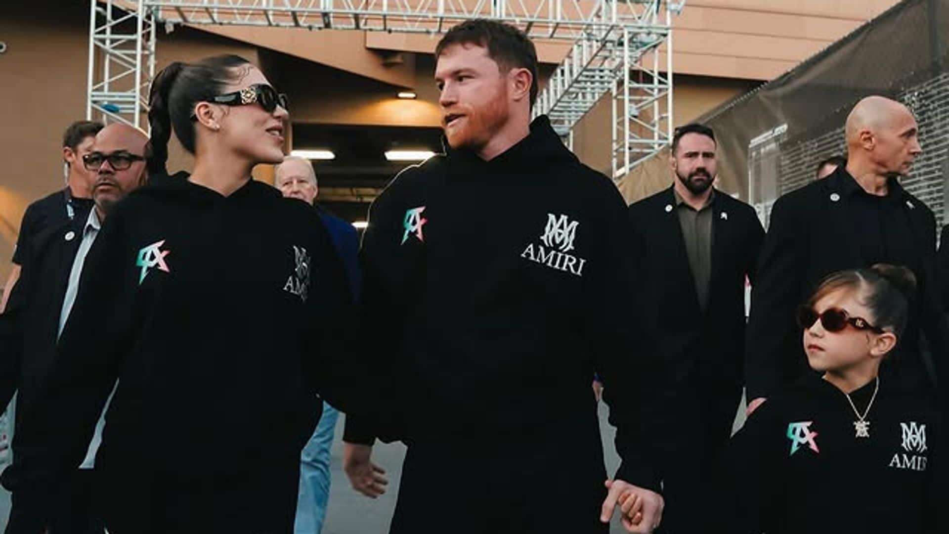 Canelo Alvarez, Fernanda Gómez y su hija María Fernanda