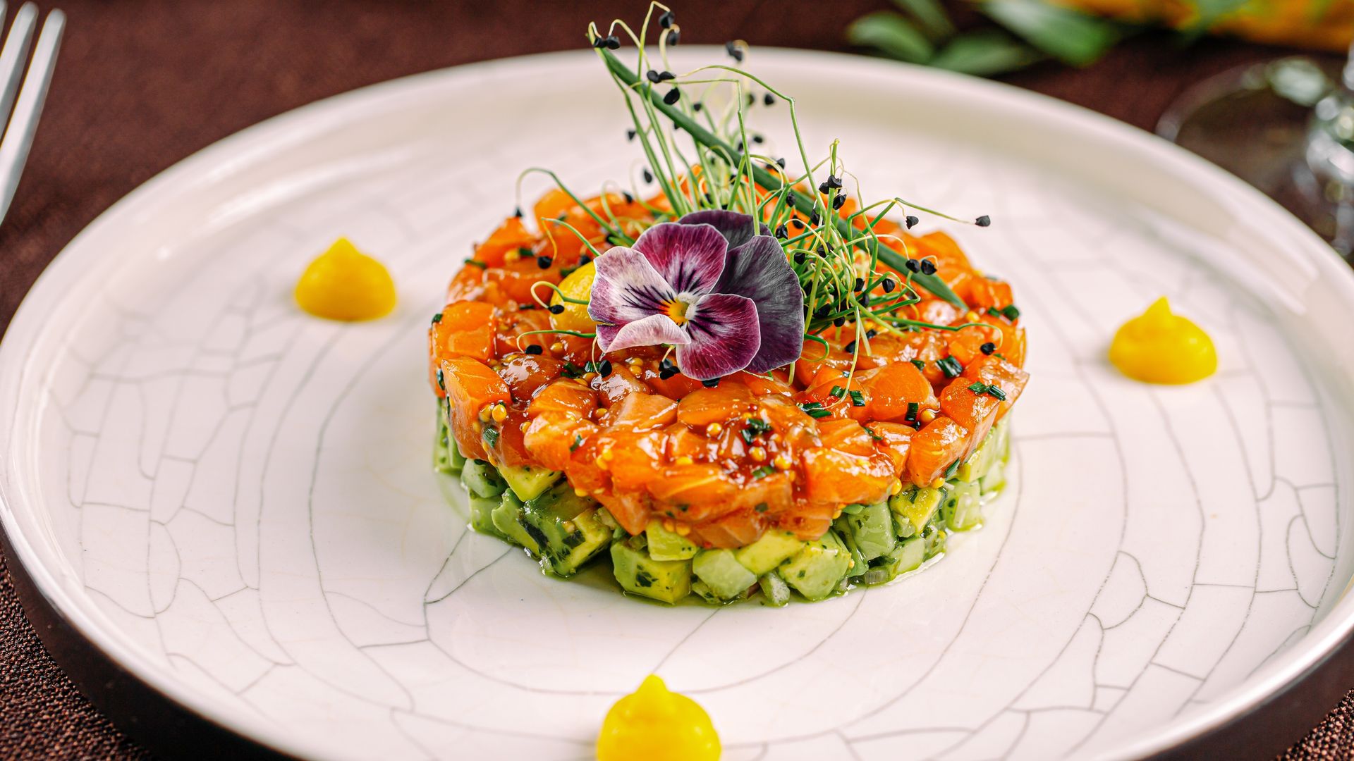 Tartar de salmón con aguacate