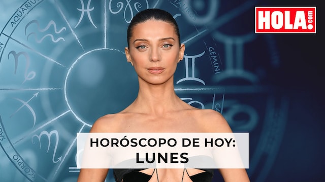 Angela Sarafyan, de fondo la rueda del zodiaco