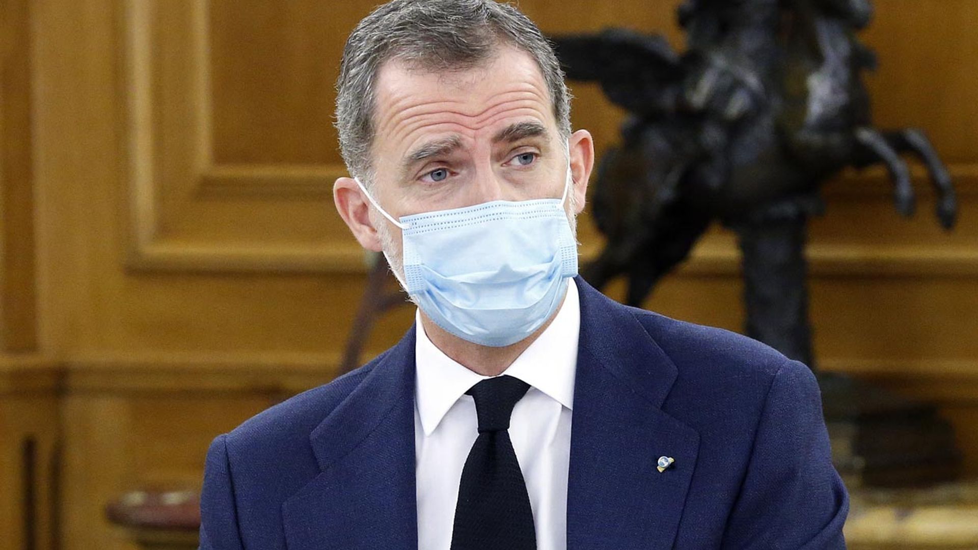 Casa Real aclara que el pin que llevaba el Rey este jueves era el botón de la condecoración de Carlos III